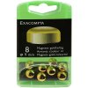 Krabička s 8 magnetmi, Ø9 mm, zlaté