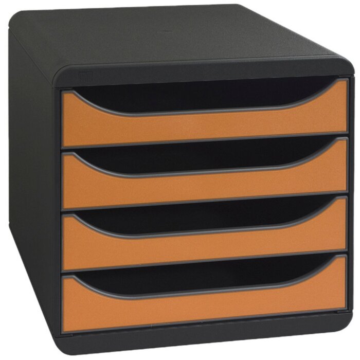 Zásuvkový box Big-Box Classic mouse sivý mandarínkový