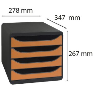 Zásuvkový box Big-Box Classic mouse sivý mandarínkový