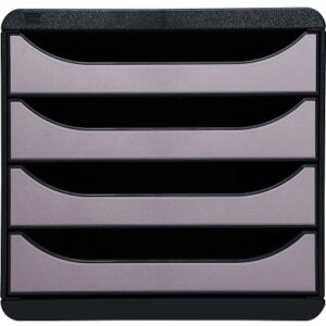 Big-Box Classic schwarz-silber metallic Schubladenbox