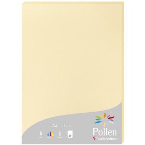 Papier A4 Pollen 210g chamois 25 listov