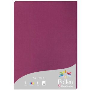 Papier A4 Peľ 210g malinový 25 listov