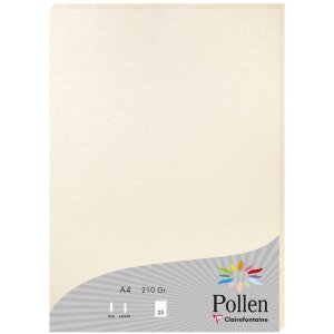 A4 Peľový papier 210g 25 listov perleťová...