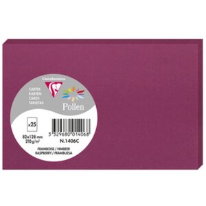 Clairefontaine Karte Pollen 82x128 himbeer hellgrau Pack...