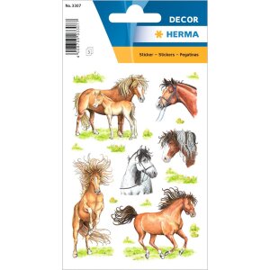 Očarujúce samolepky koní zo série DECOR
