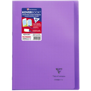Koverbook PP Clairefontaine, DIN A4, 48 listov, 90g, károvaný
