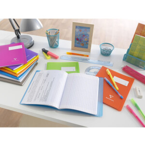 Koverbook PP Clairefontaine, DIN A4, 48 listov, 90g, károvaný