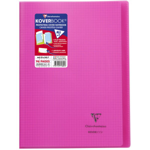 Koverbook PP Clairefontaine, DIN A4, 48 listov, 90g, károvaný