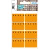 Hlbokomraziace etikety HERMA žiarivo oranžové s kryštálikmi ľadu 6 listov