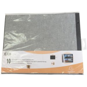 Doplnkové listy Exacompta čierne 29x37 cm