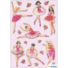HERMA Magic Sticker Ballerinas 6158 rosa selbstklebend 9x16,3 cm