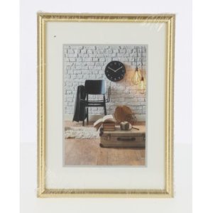 Plastový rám Sevilla 13x18 cm zlatý