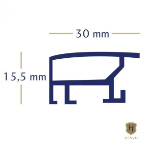 Hliníkový obrazový rám 40x50 so strieborným paspartovaním Lucerne