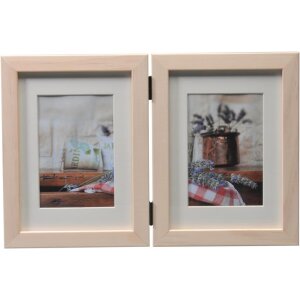 Dvojitý rám Jardin 13x18 (9x13 cm) biely