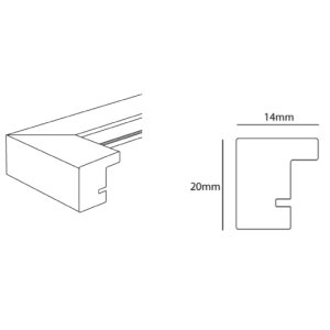 Dvojitý rám Jardin 13x18 (9x13 cm) biely