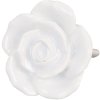 Clayre & Eef 61876 Kľučka na dvere Ø 4,5 cm biela keramika