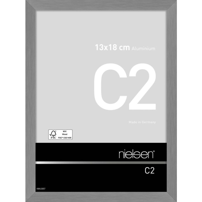 Nielsen hliníkový rám C2 13x18 cm štruktúra sivá matná