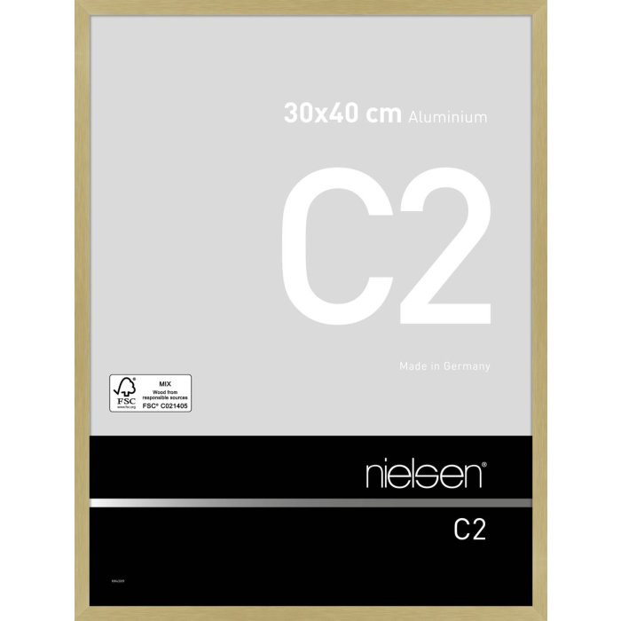 Nielsen hliníkový rám C2 30x40 cm textúrovaný zlatý matný