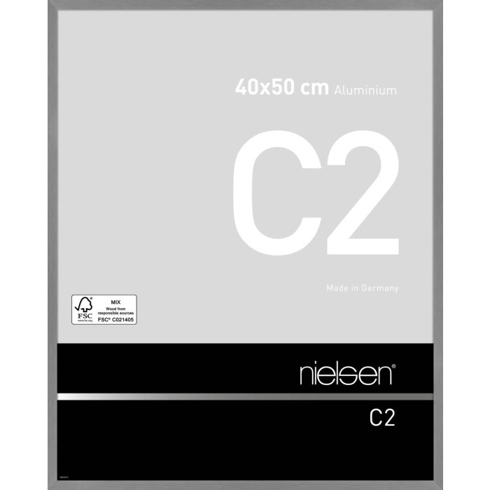 Nielsen hliníkový rám C2 40x50 cm textúrovaný sivý matný