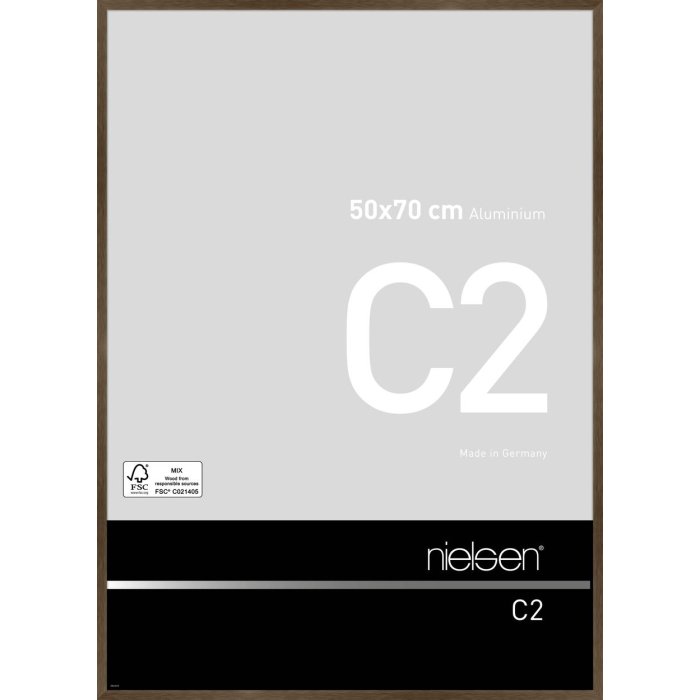 Nielsen hliníkový rám C2 50x70 cm štruktúra orech matný