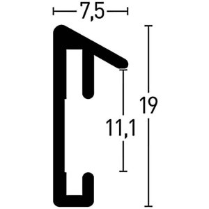 Hliníkový rám Nielsen Pixel 21x29,7 cm tornádo červený rám na certifikáty DIN A4