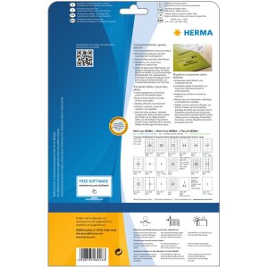 Štítky HERMA transparentné krištáľovo čisté A4 45,7x21,2 mm transparentné číre lesklé