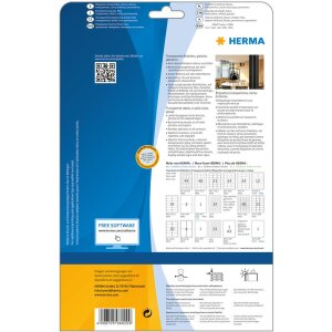 HERMA etikety transparentné krištáľovo čisté A4 210x297 mm transparentná číra lesklá fólia 25 ks.