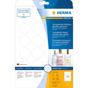 HERMA etikety transparentné...