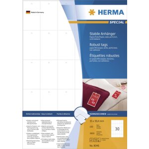 HERMA Pevné visačky A4 35x59,4 mm biely...