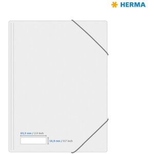 HERMA Snímateľné označovacie pásky A4 63,5x16,9 mm biele Snímateľný papier matný 1200 ks.