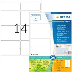 Adresné štítky HERMA A4...