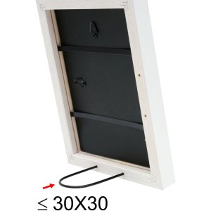 Deknudt drevený rám S40R 20x20 cm biely