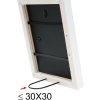 Deknudt drevený rám S40R 20x20 cm biely