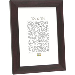 Plastový rám S41VH4 mahagón 20x30 cm