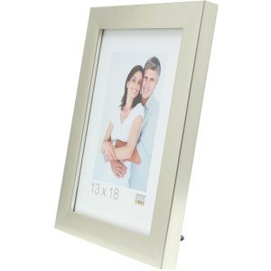 Plastový rám S41VD4 strieborný lesklý 30x40 cm
