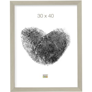Plastový rám S41VD4 strieborný lesklý 30x40 cm