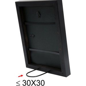 Drevený rám S40R 30x60 cm čierny