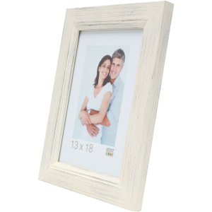 Drevený rám S42L bielo lakovaný 13x18 cm