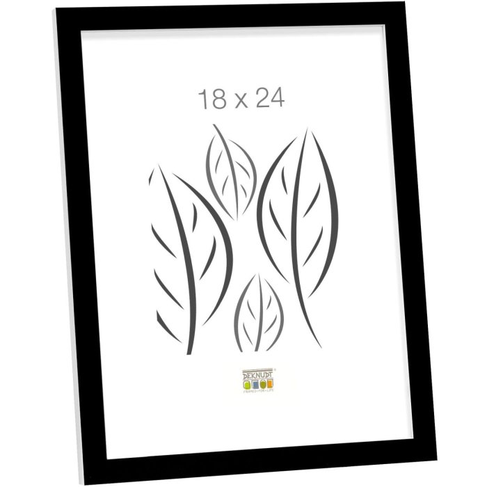 Rám na obraz čiernobiely z dreva 15,0 x 20,0 cm S43AL