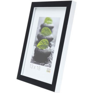 Rám na obraz čiernobiely z dreva 15,0 x 20,0 cm S43AL