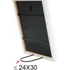 Rám na obraz čiernobiely z dreva 15,0 x 20,0 cm S43AL