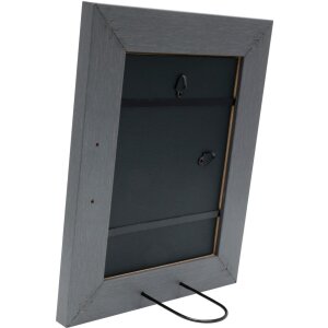 Deknudt Holzrahmen S53G Grau 15x20 cm breites Profil Normalglas MDF-Rückwand