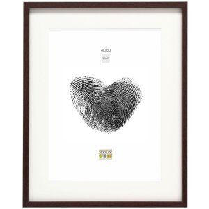 Drevený rám S40A tmavohnedý 24x30 cm - 18x24 cm