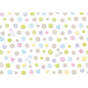 Artebene Papierbogen 50x70 cm Knöpfe Motiv 80g...