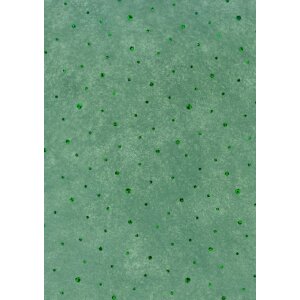 Papier 50x70cm Dots Vlies dunkelgrün