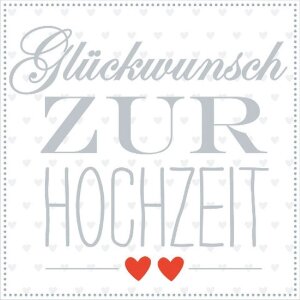 Artebene Minikarte Hochzeit Herzen in Schwarz...