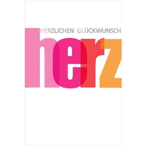 Artebene Karte Typographie Glückwunsch