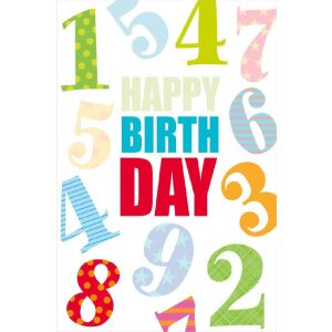 ARTEBENE Lentikularfolie Birthday Karte 3D-Effekt mit...