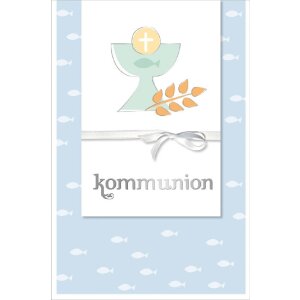 Artebene Glückwunschkarte zur Kommunion Kelch...