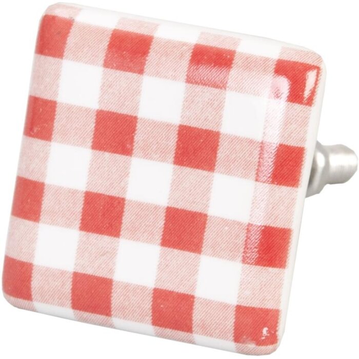 Kockovaný červeno-biely 3,5 cm (61912)